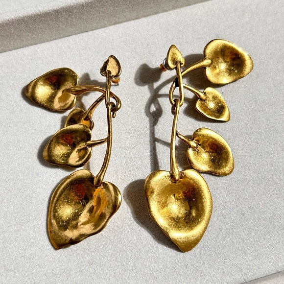 Stella & Dot Esmee Floral Chandelier Earrings - Picture 2 of 5